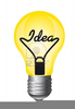 Free Clipart Idea Light Bulb Image