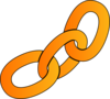 Orange Chain Clip Art