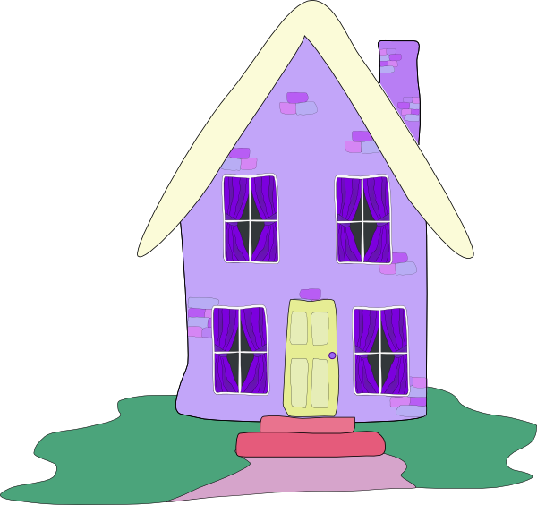 Download Lilac House Clip Art at Clker.com - vector clip art online ...