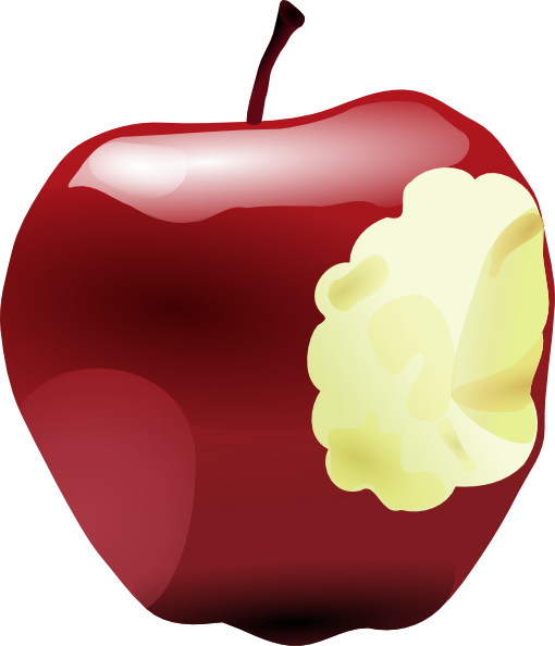 Apple Bitten Clip Art at Clker.com - vector clip art online, royalty