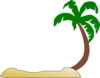 Tropical Beach Palm Tree Clip Art