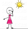 Island Stick Figure Clipart Image