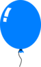 Blue Balloon Clip Art