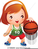 Basketball Bouncing Clipart Image