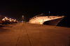 The U.s. Army Vessel (usav) Theater Support Vessel (tsv-1x) Spearhead Sits Moored Pier-side Ready To Load Trucks Scheduled To Transport  Meals Ready To Eat  (mre) For Deployed Troops. Image