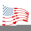 Usa Flag Inspired Clipart Image