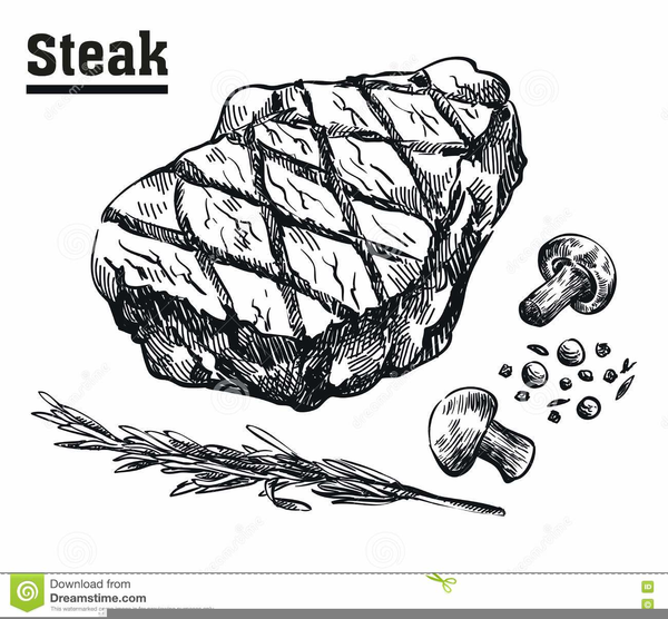 Steak Clipart Black And White Free Images at vector clip