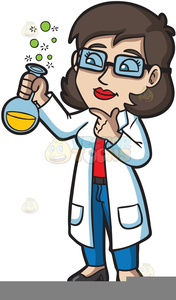 Female Scientist Clipart Image