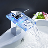 Charming Color Changing Led Waterfall Bathroom Sink Faucet-- Faucetsuperdeal.com Image