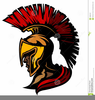 Trojan Mascot Clipart Image