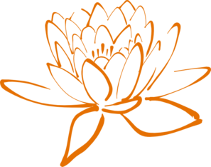 Orange Lotus Clip Art