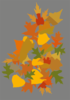 Fall Leaves Lg Clip Art