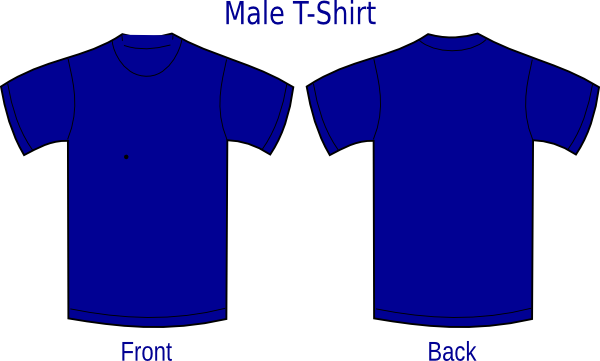 Download 4271 Royal Blue T Shirt Template Front And Back Psd File