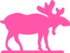 Pink Moose Clip Art