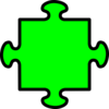 Jigsaw Green Clip Art