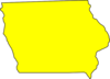 Yellow Iowa Clip Art