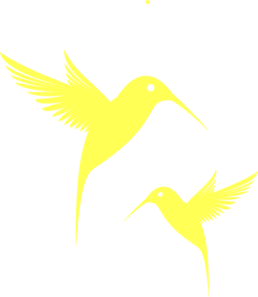 Colibri Amarelo Clip Art