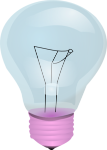 Clear Lightbulb Clip Art