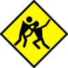 Zombie Warning Road Sign Clip Art