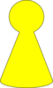 Ludo Piece - Mustard Yellow Clip Art