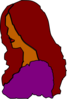 Beautiful Woman In Purple Clip Art