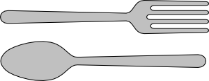 Fork And Spoon Silverware Clip Art