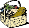 Food Basket Clip Art