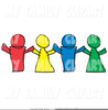 Clipart Paper Dolls Holding Hands Image