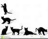 Halloween Black Cats Clipart Image