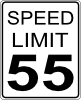 Car Speed Limit Roadsign Clip Art