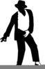 Michael Jackson Moonwalk Clipart Image