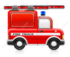 Fire Engine Black And White Clipart Image