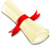 Rolled Diploma Clip Art