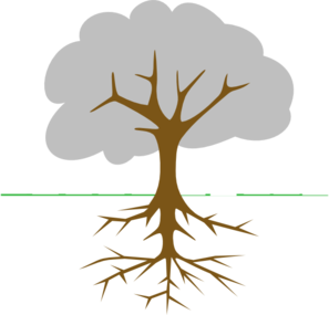 Tree With Roots Clip Art