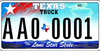 Texas License Plate Image