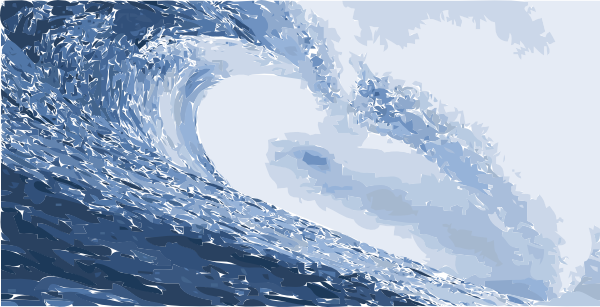 Water Waves Clip Art at Clker.com - vector clip art online, royalty