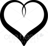 Free Black Heart Clipart Image