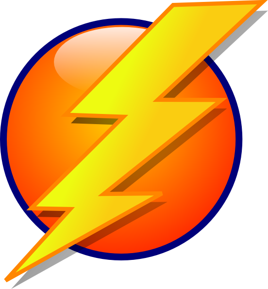 Lightning Icon Clip Art at Clker.com - vector clip art online, royalty