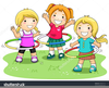 Black White Clipart Children Playing Image