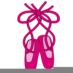 Art Ballet Slippers Clipart Image