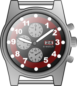 Chronograph Watch Clip Art