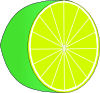 Lime Half Clip Art