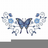 Butterfly And Cross Clipart Image