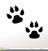 Animal Paw Prints Clipart Image