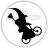 Witch On Bicycle Clip Art