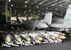 Dozens Of Bombs Line The Hangar Bay Aboard Uss Constellation (cv 64) Ready For Use In Support Of Operation Iraqi Freedom Image