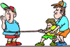 Clipart Of Tug A War Image
