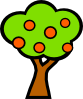 Tree With Fruits Clip Art