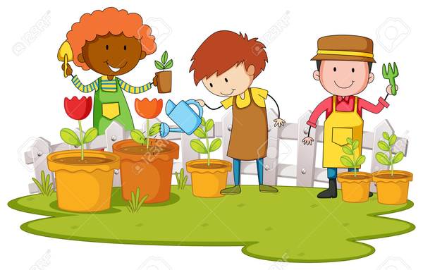 Kids In Gardens Clipart | Free Images at Clker.com - vector clip art ...