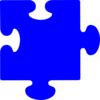 Blue Puzzle Piece Clip Art